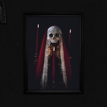 ADORNED FOR THE AFTERLIFE BLACK FRAMED PRINT