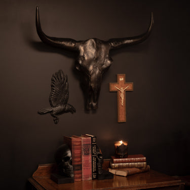 Bison Wall Sculpture by The Blackened Teeth Gothic Home Decor