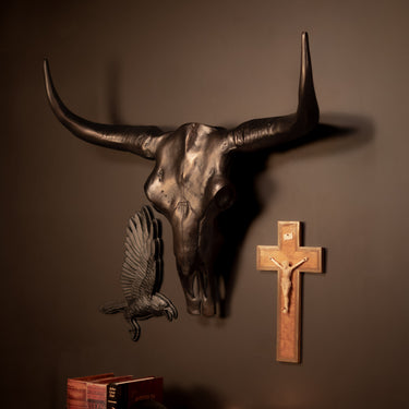 Bison Wall Sculpture by The Blackened Teeth Gothic Home Decor