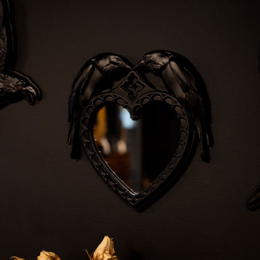 Evermore Raven Mirror by The Blackened Teeth Gothic Home Decor