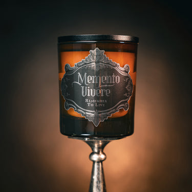 gothic jar candle - the blackened teeth - gothic home decor