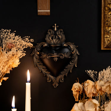 Heart of Morvella sacred heart plaque by The Blackened Teeth