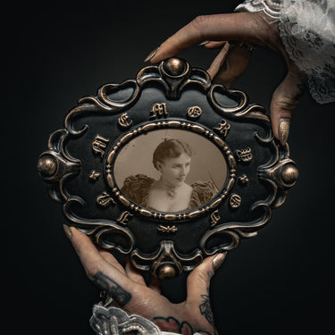 In Memory of Picture Frame - The Mourning Room Collection by The Blackened Teeth Ltd Gothic Home Decor