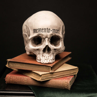 memento mori skull ornament the blackened teeth skull decor gothic home decor