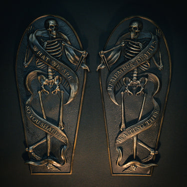 what we are no so you shall be wall plaque by The Blackened Teeth Ltd gothic home decor