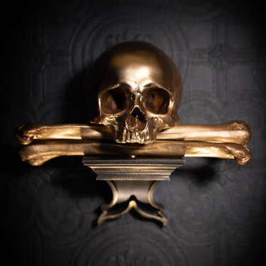 Ossuary skull corbel - The Blackened Teeth - Gothic decor