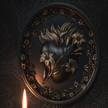 Sacred Hearth Gothic wall plaque - the blackened teeth - gothic home decor