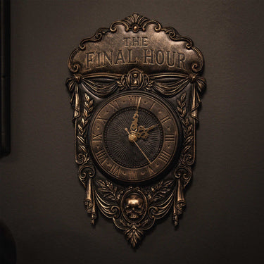 The Final hour Clock by The Blackened Teeth Gothic Home Decor