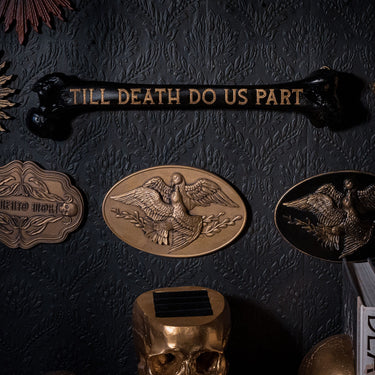 Till death do us part by The Blackened Teeth Ltd gothic home decor wall hanging