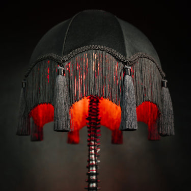 Baroque Lampshade - The Blackened Teeth - Gothic home decor