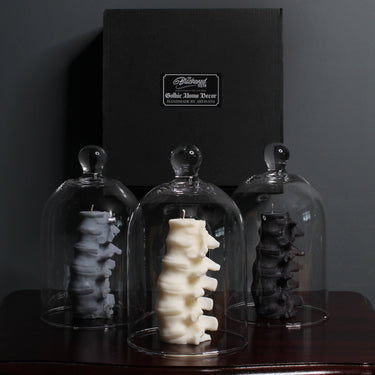 Spine candles gift box - The Blackened Teeth - gothic home decor