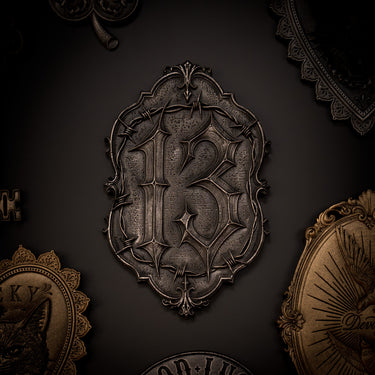 Lucky 13 house charm by The Blackened Teeth Gothic Home Decor