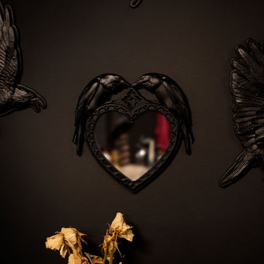 Evermore Raven Mirror by The Blackened Teeth Gothic Home Decor