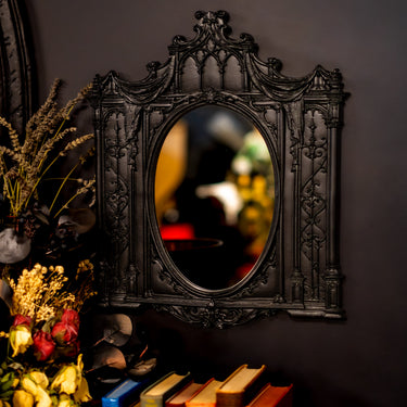 Haunted Hearth Mirror by The Blackened Teeth Gothic Home Decor