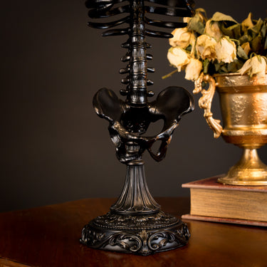 skeleton lamp gothic lighting the blackened teeth gothic homeware gothic decor statement gothic lighting baroque gothic dark romantic room