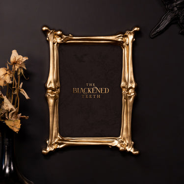 The Bone frame - gold. By The Blackened Teeth Ltd gothic home decor
