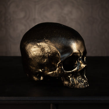 Skull of Jane Doe Ornament - Blackened Gold