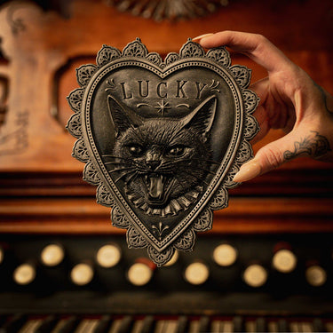 Lucky Cat house Charm by The Blackened Teeth Gothic Home Decor