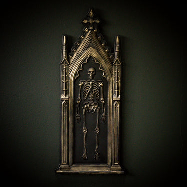 Cathedral Skeleton Wall Hanging the blackened teeth gothic decor