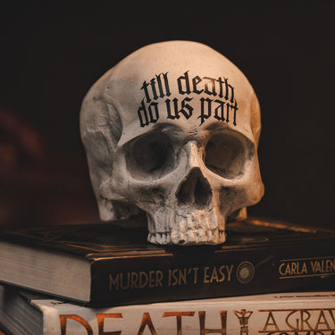 Skull ornament - The Blackened Teeth - Gothic home decor