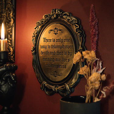 Triumph Over Death Victorian Plaque